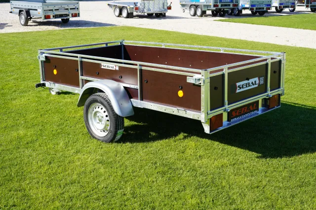 Remorcă 750 kg basculabil manual - Sebal D250 | 250x133/750kg - 1 axă